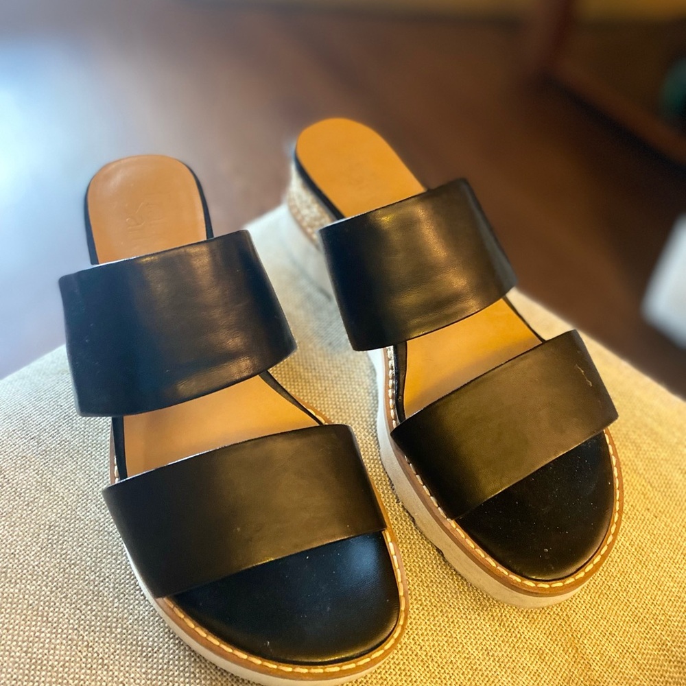 Franco Sarto Espadrille Slip on Wedge. Women’s Sz.6.5